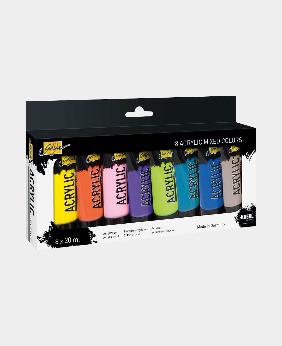 SOLO GOYA Acrylic Mixed Colors 20 ml Tuben 8er Set