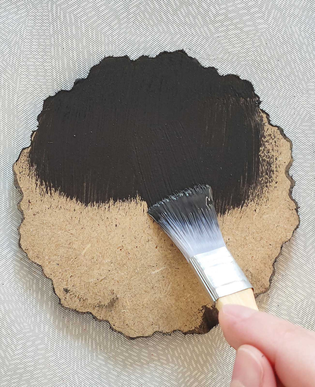 Dot painting MDF shape and stencil 10cm, 3