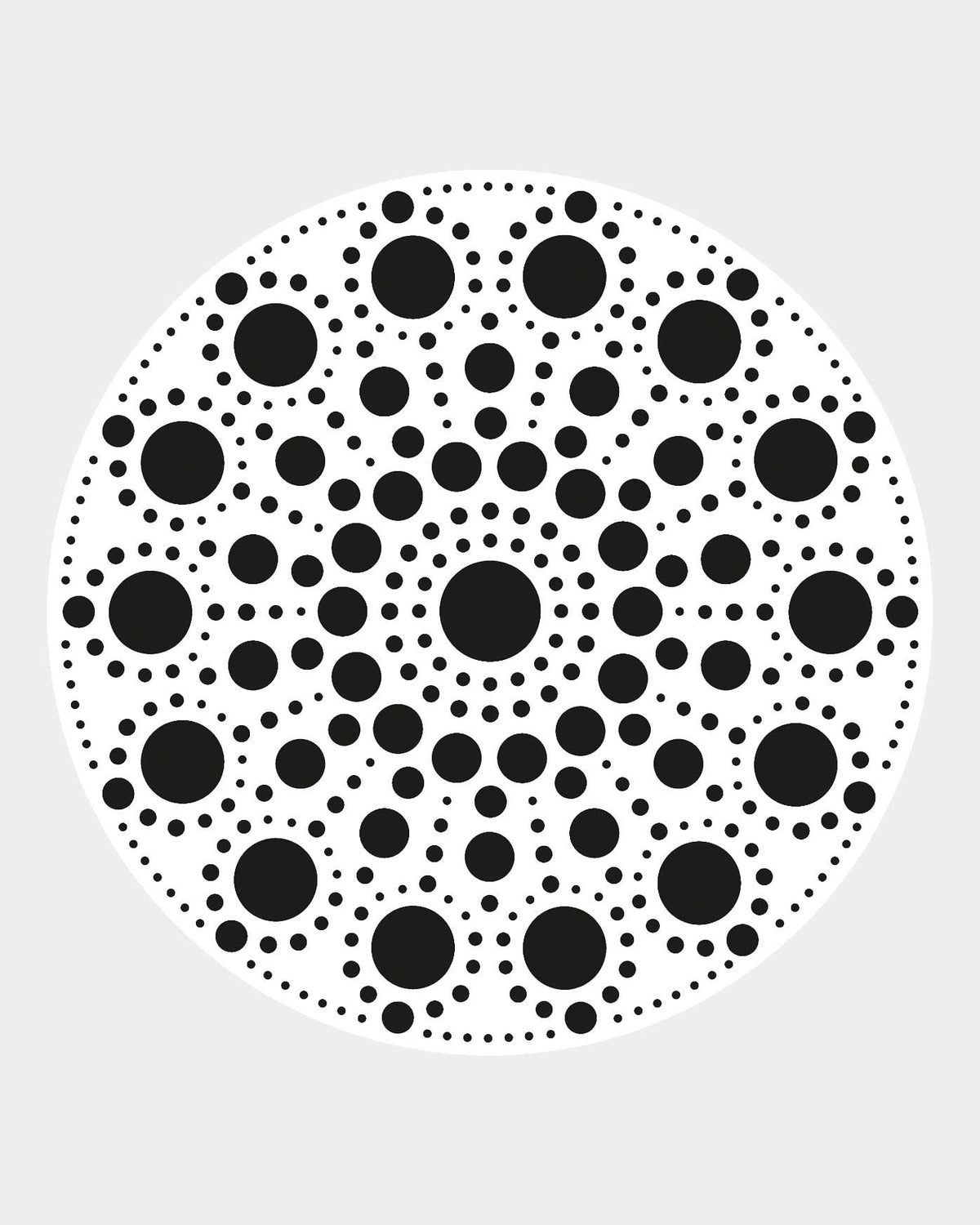 Forme et gabarit en MDF pour dot painting 10cm, 1