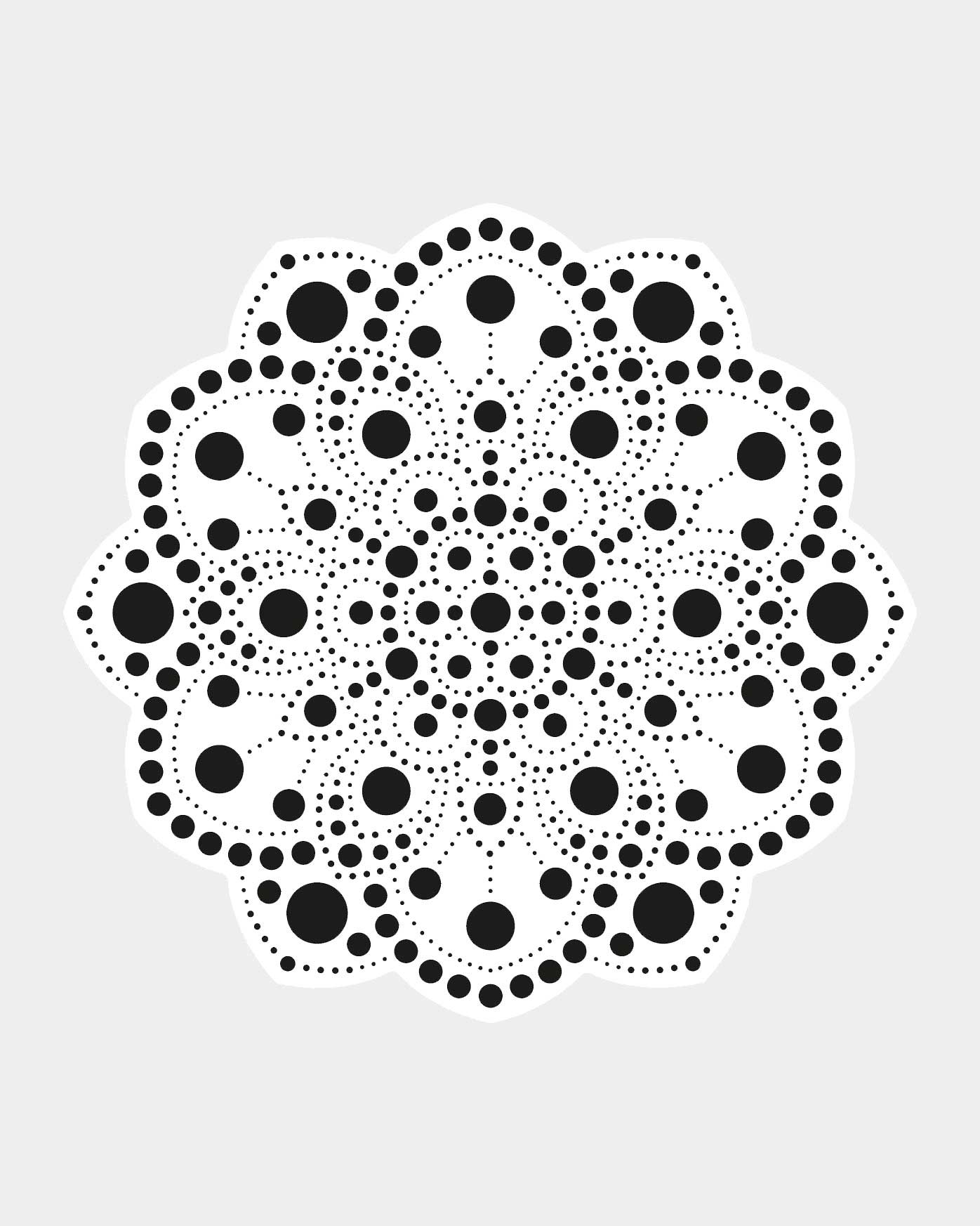 Dot painting MDF Form u.Schablone 20cm, 2