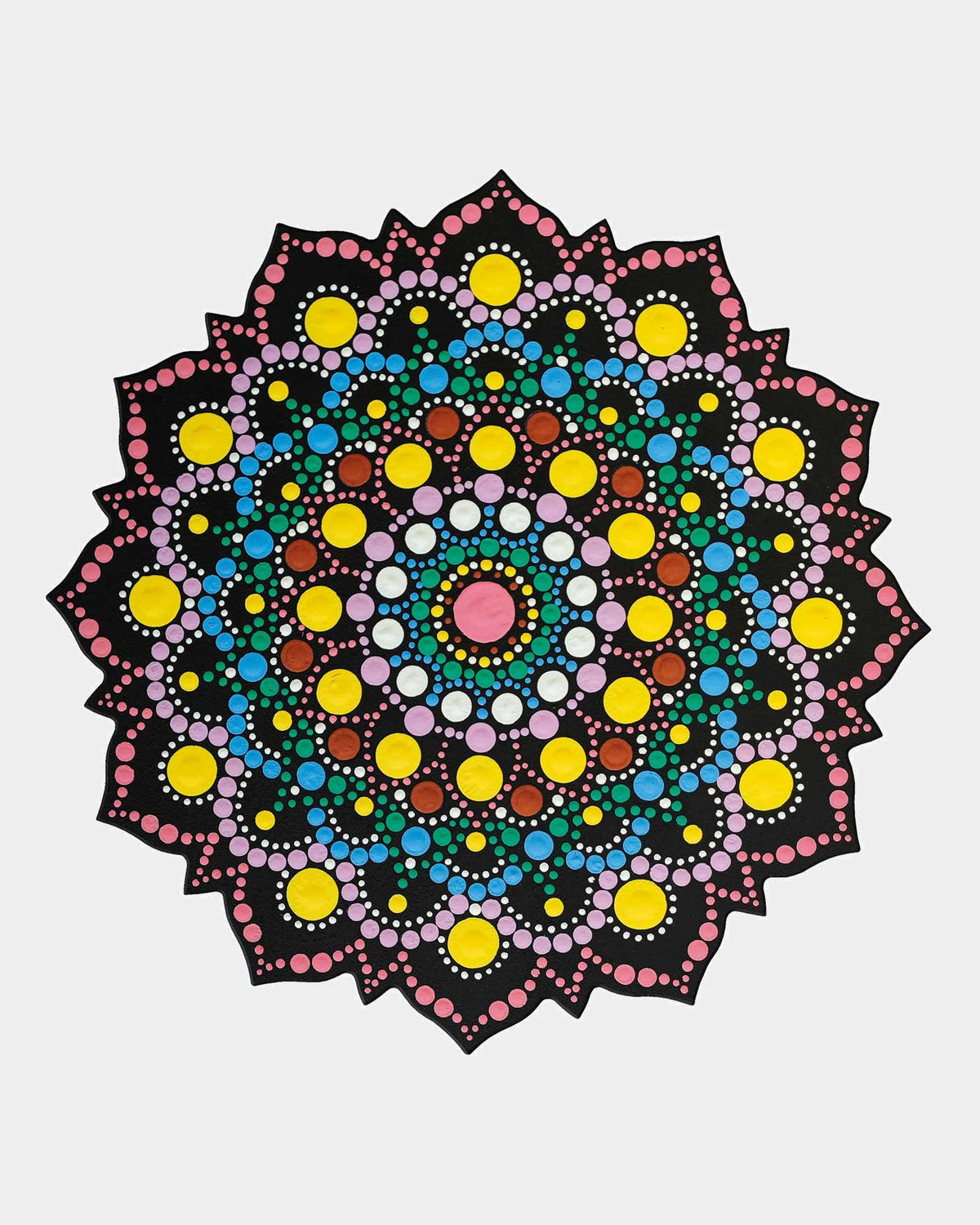 Dot painting MDF Form u.Schablone 20cm, 3