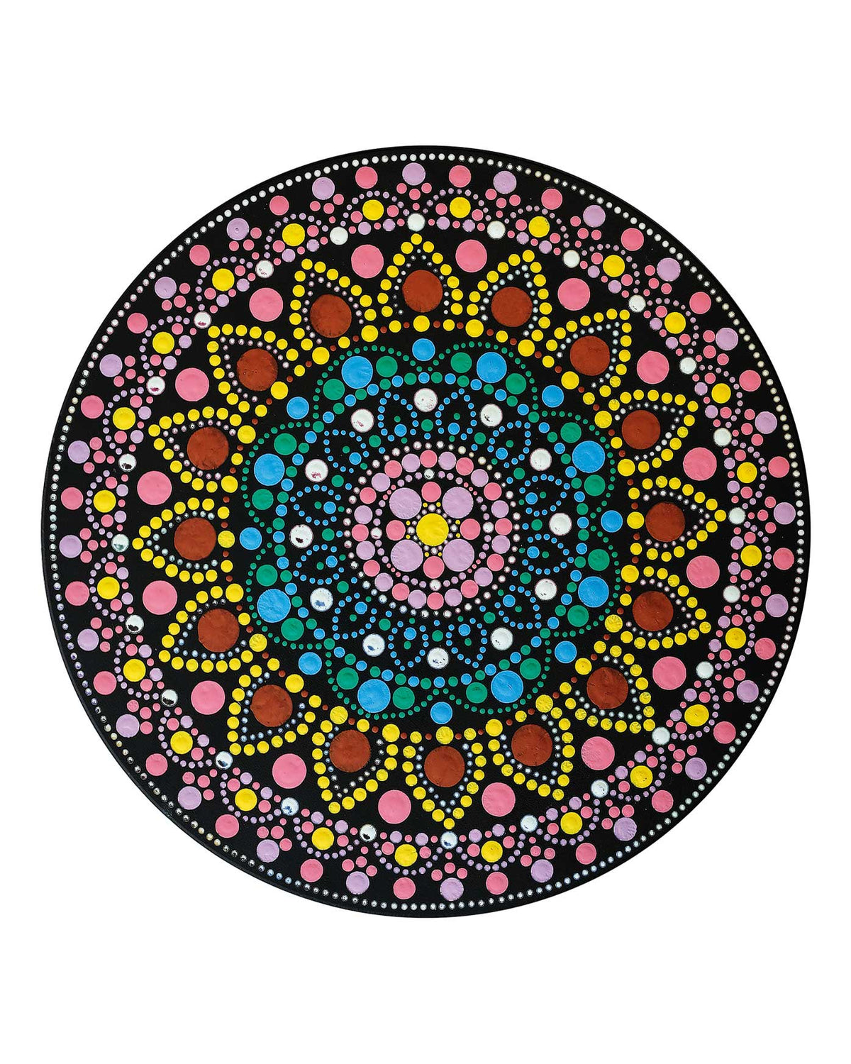 Dot painting MDF Form u.Schablone 30cm, 1