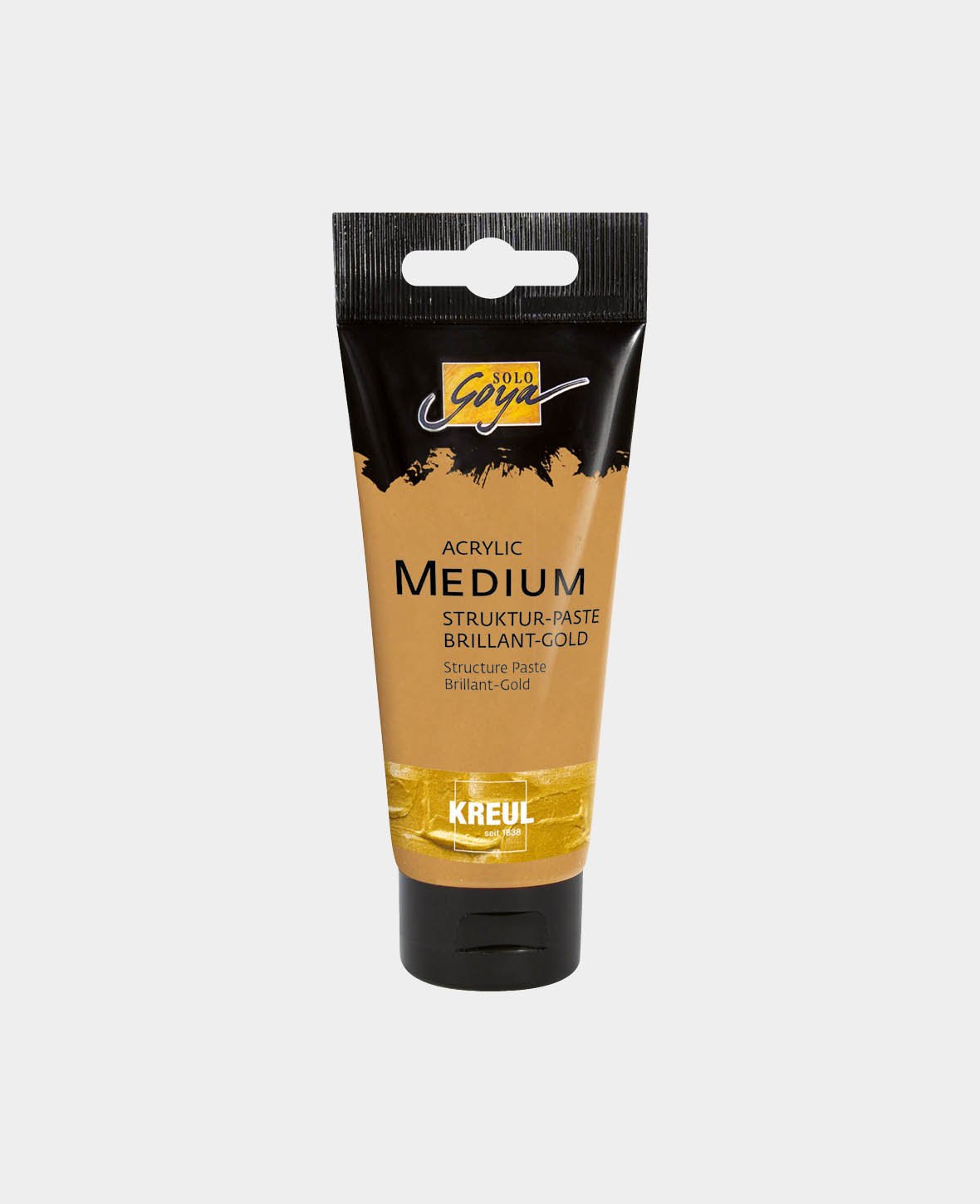 SOLO GOYA Acrylic Medium Struktur-Paste Brillant-Gold 100 ml Tube