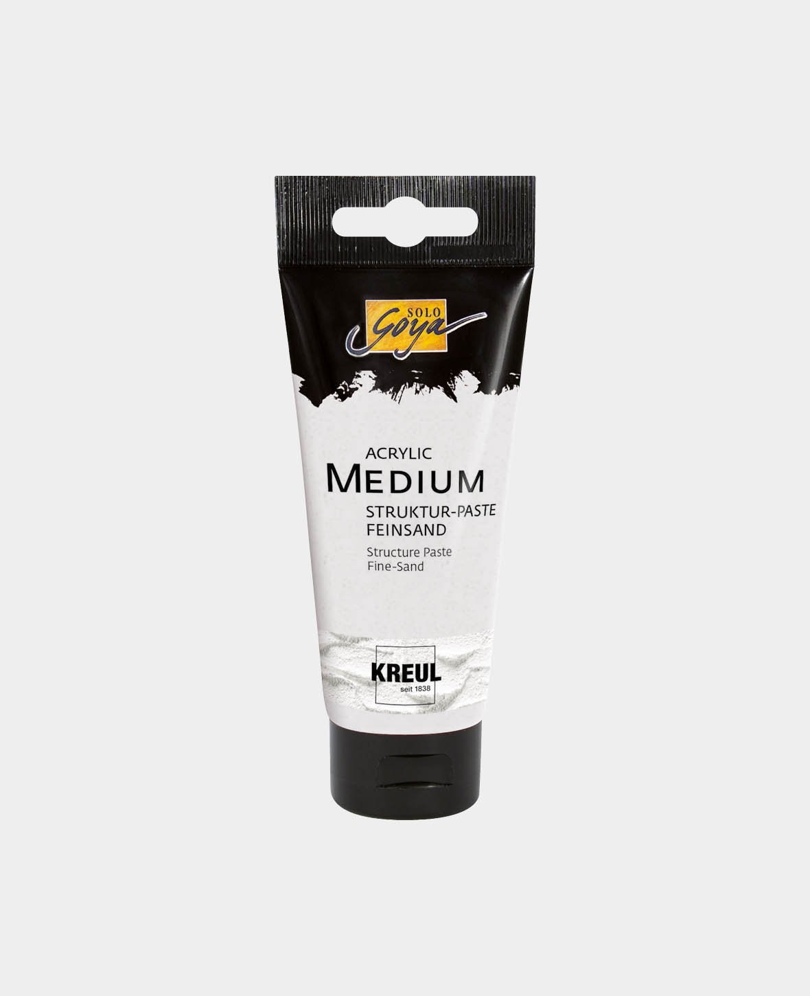 SOLO GOYA Acrylic Medium Pâte de structure sable fin 100 ml Tube