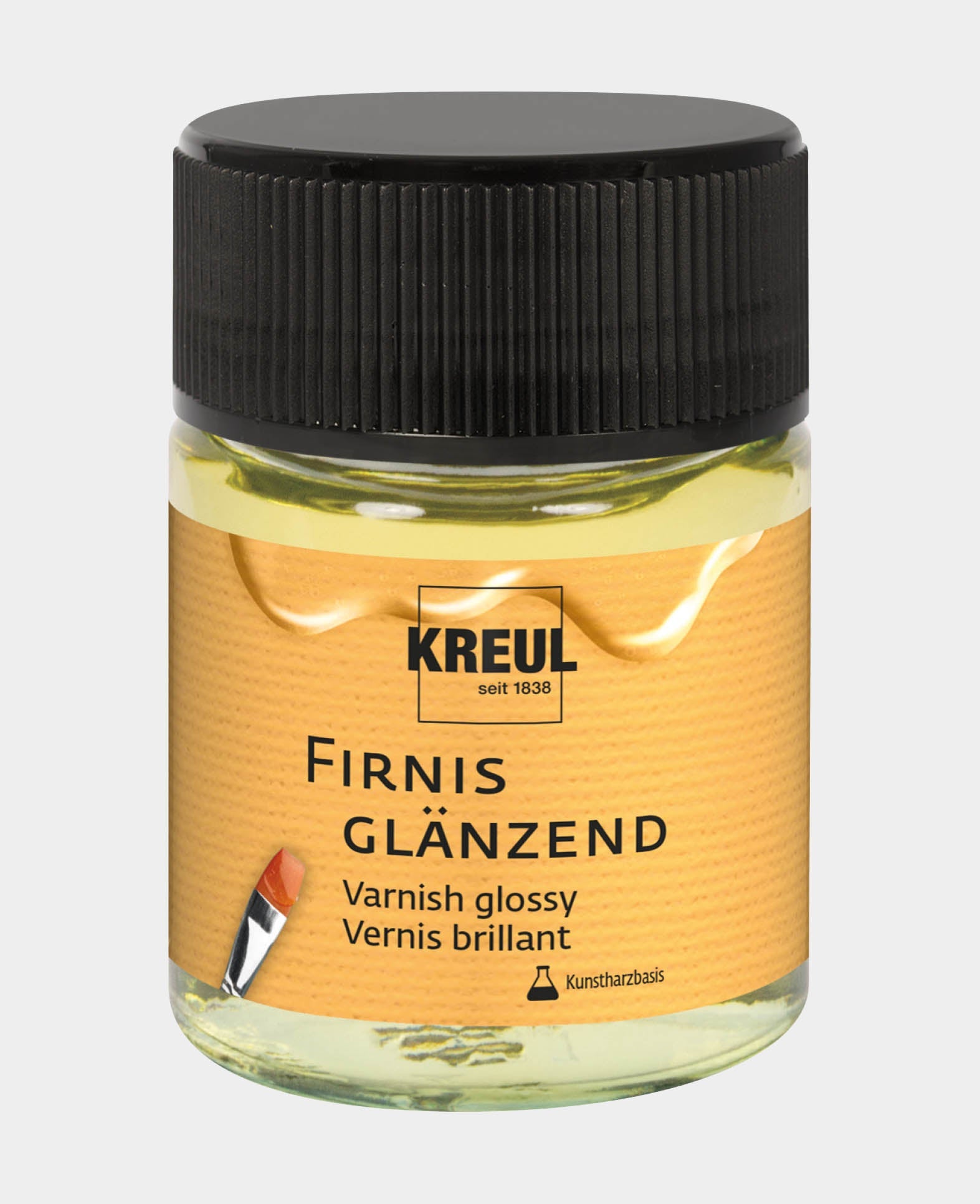 Firnis glänzend, Kunstharzbasis, Transparent, 50 ml