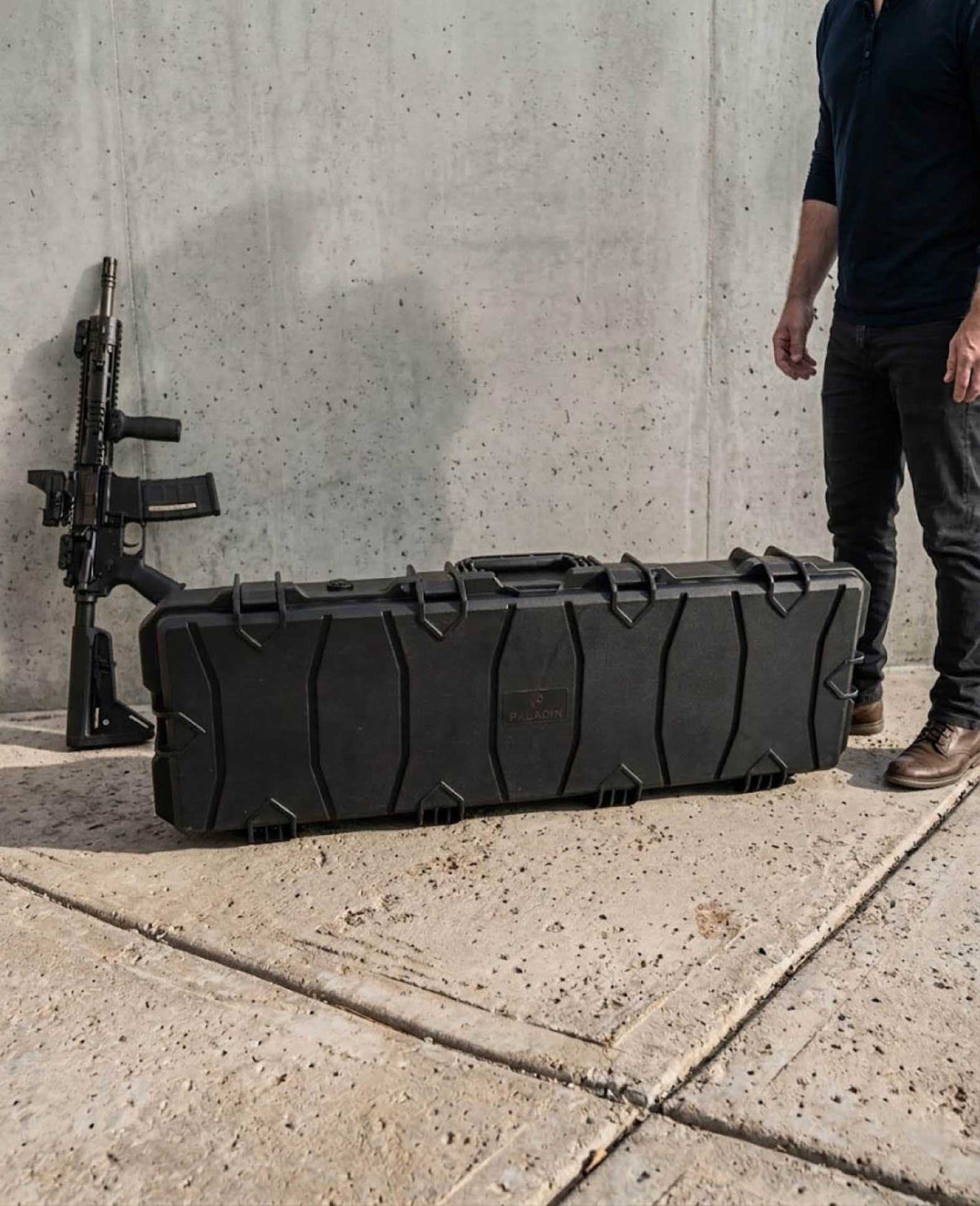 Paladin Rifle Case Waffenkoffer, schwarz, 100 x 36.6 x 15.5 cm