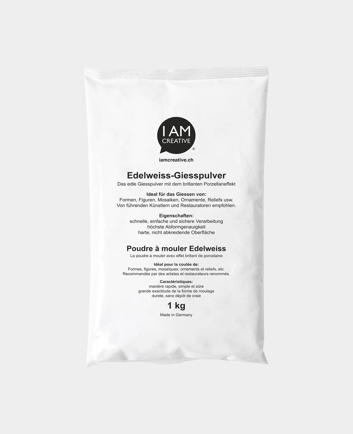 Edelweiss Giesspulver, Weiss, 1 Stk à 1 Kg