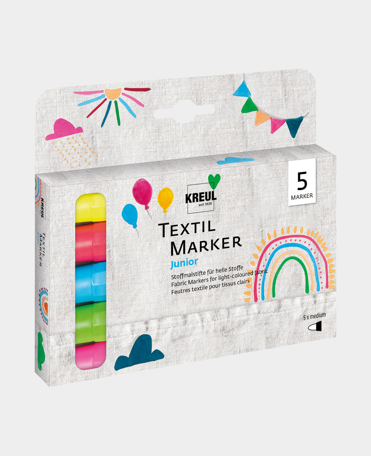 Textil Marker Junior 5er Set