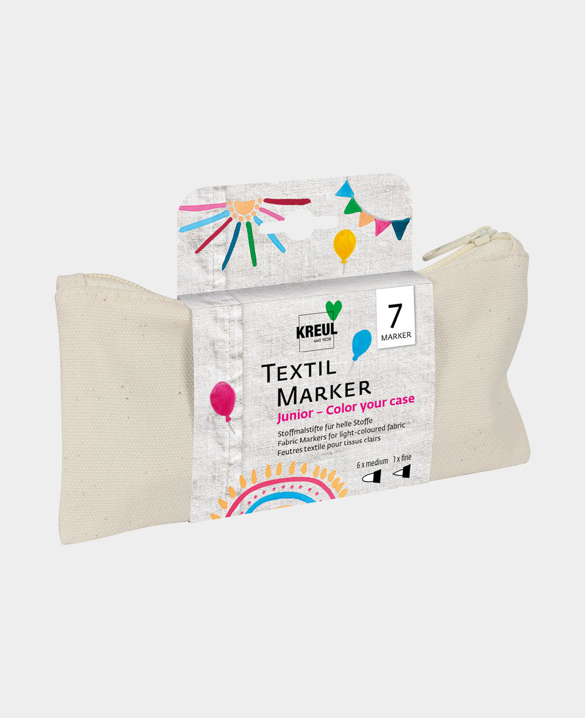 Textil Marker Set Color your case, 1 Set