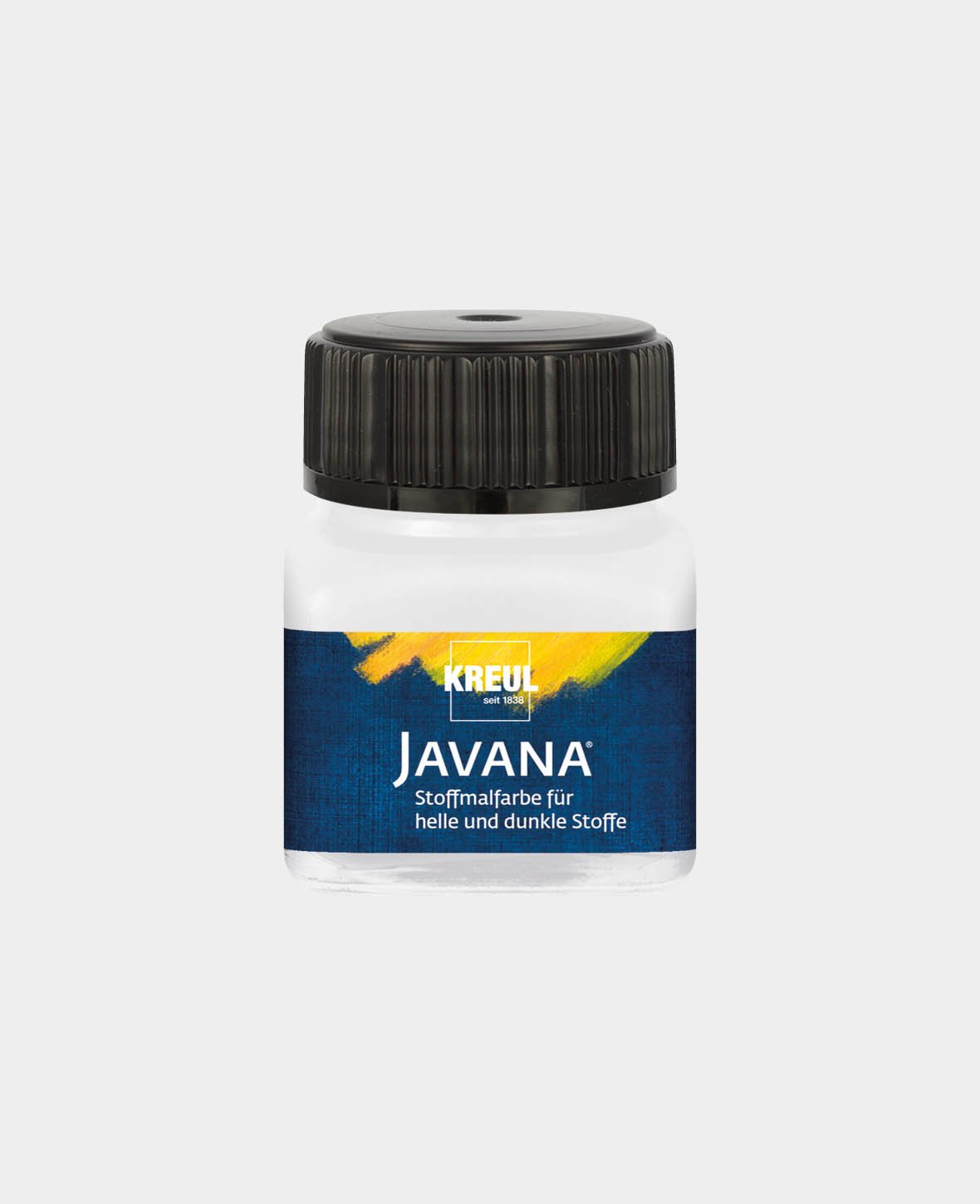 KREUL Javana Stoffmalfarbe für helle und dunkle Stoffe Weiss 20 ml