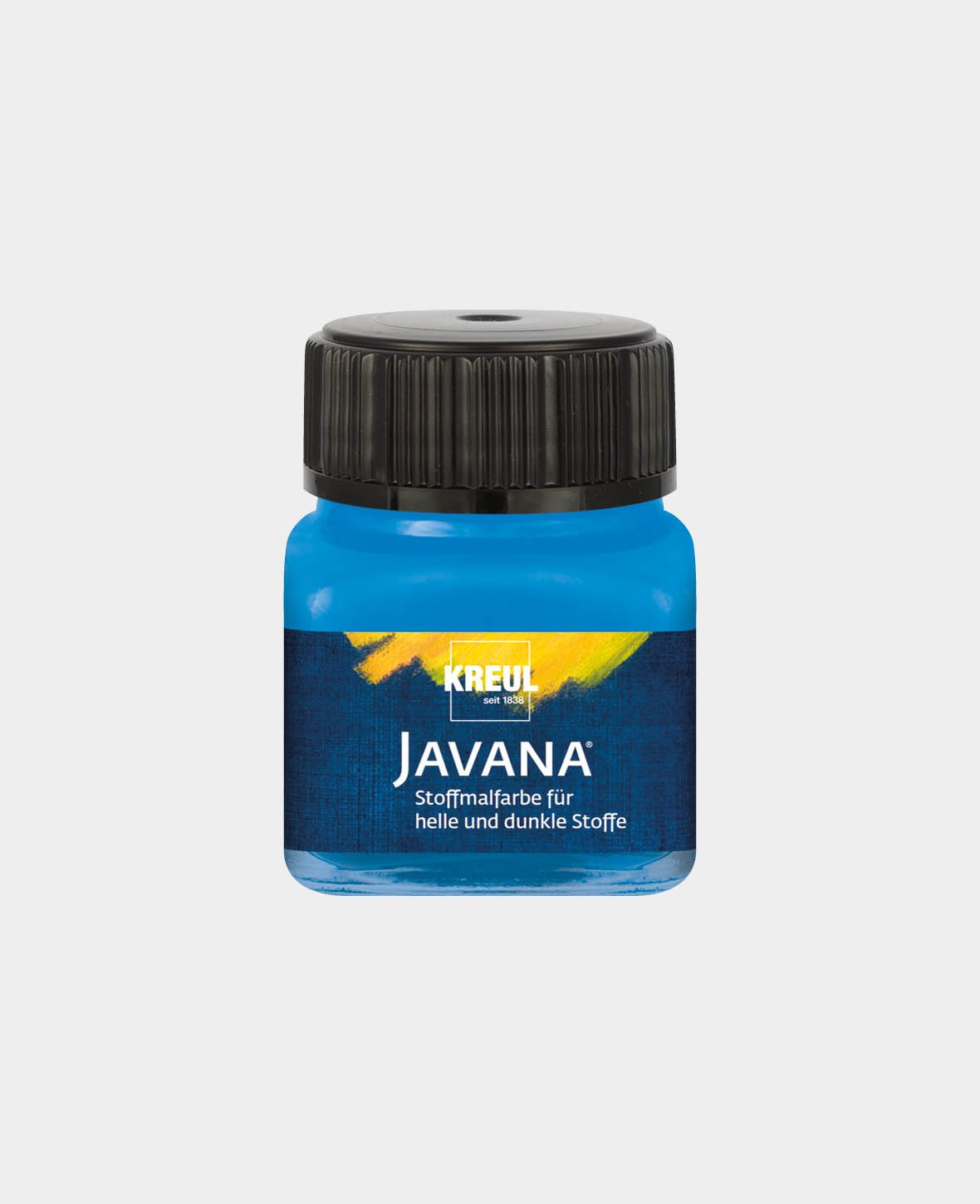 KREUL Javana Stoffmalfarbe für helle und dunkle Stoffe Blau 20 ml