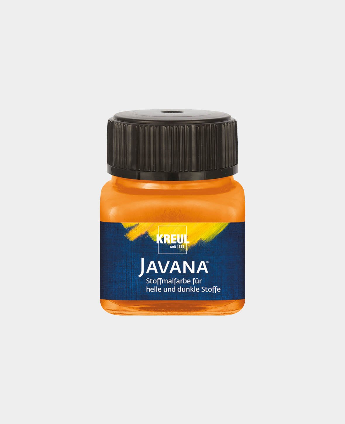 KREUL Javana Stoffmalfarbe für helle und dunkle Stoffe Orange 20 ml