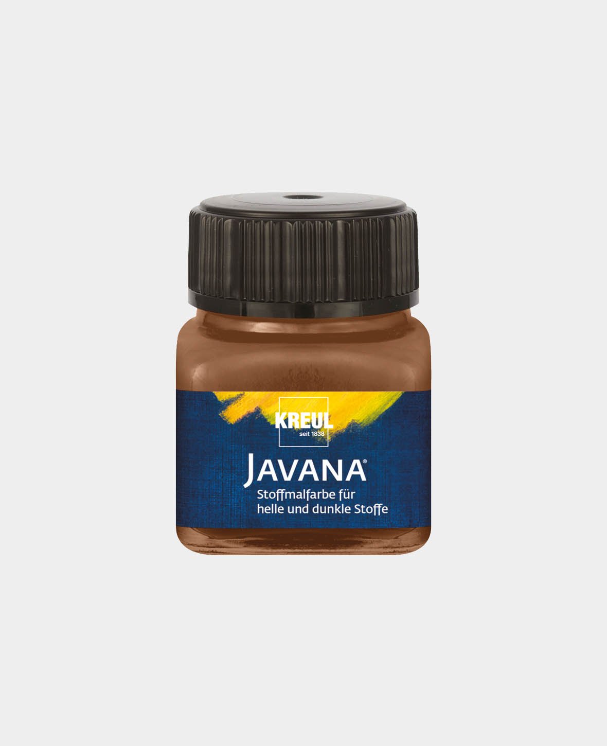 KREUL Javana Peinture pour tissu claire et foncée Brun Chevreuil 20 ml