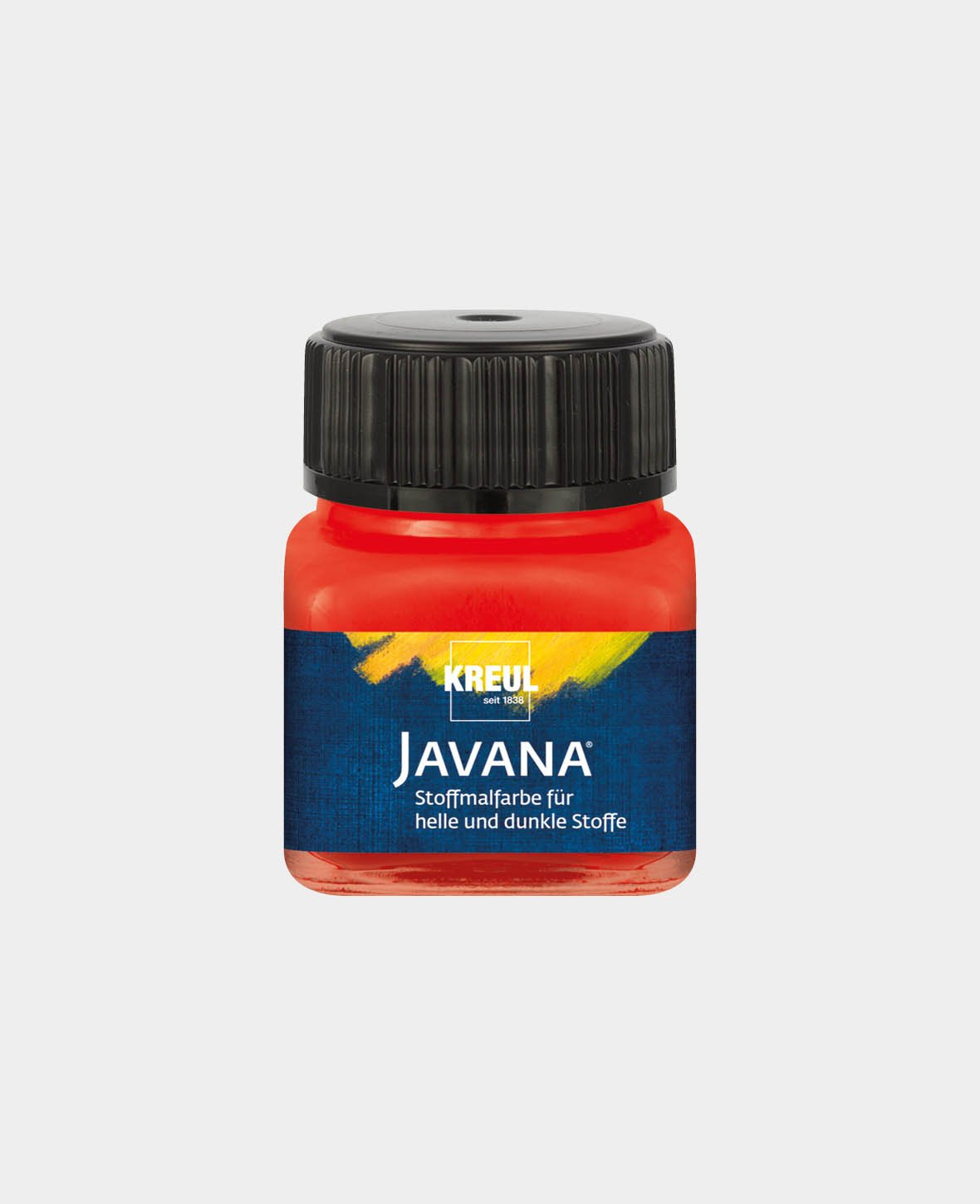 KREUL Javana Stoffmalfarbe für helle und dunkle Stoffe Rot 20 ml