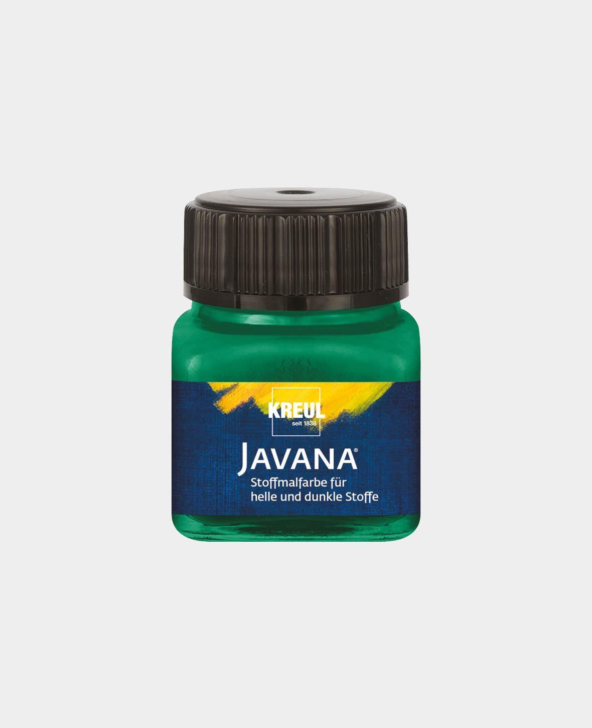 Peinture textile KREUL Javana pour tissus clairs et foncés Vert foncé 20 ml