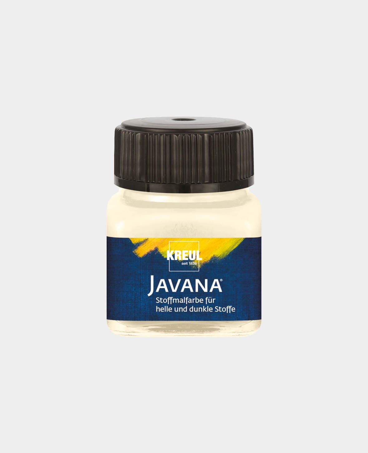 KREUL Javana Stoffmalfarbe für helle und dunkle Stoffe Vanille 20 ml