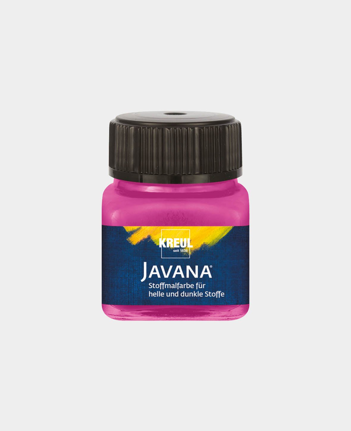 KREUL Javana Peinture textile pour tissus clairs et foncés Magenta 20 ml