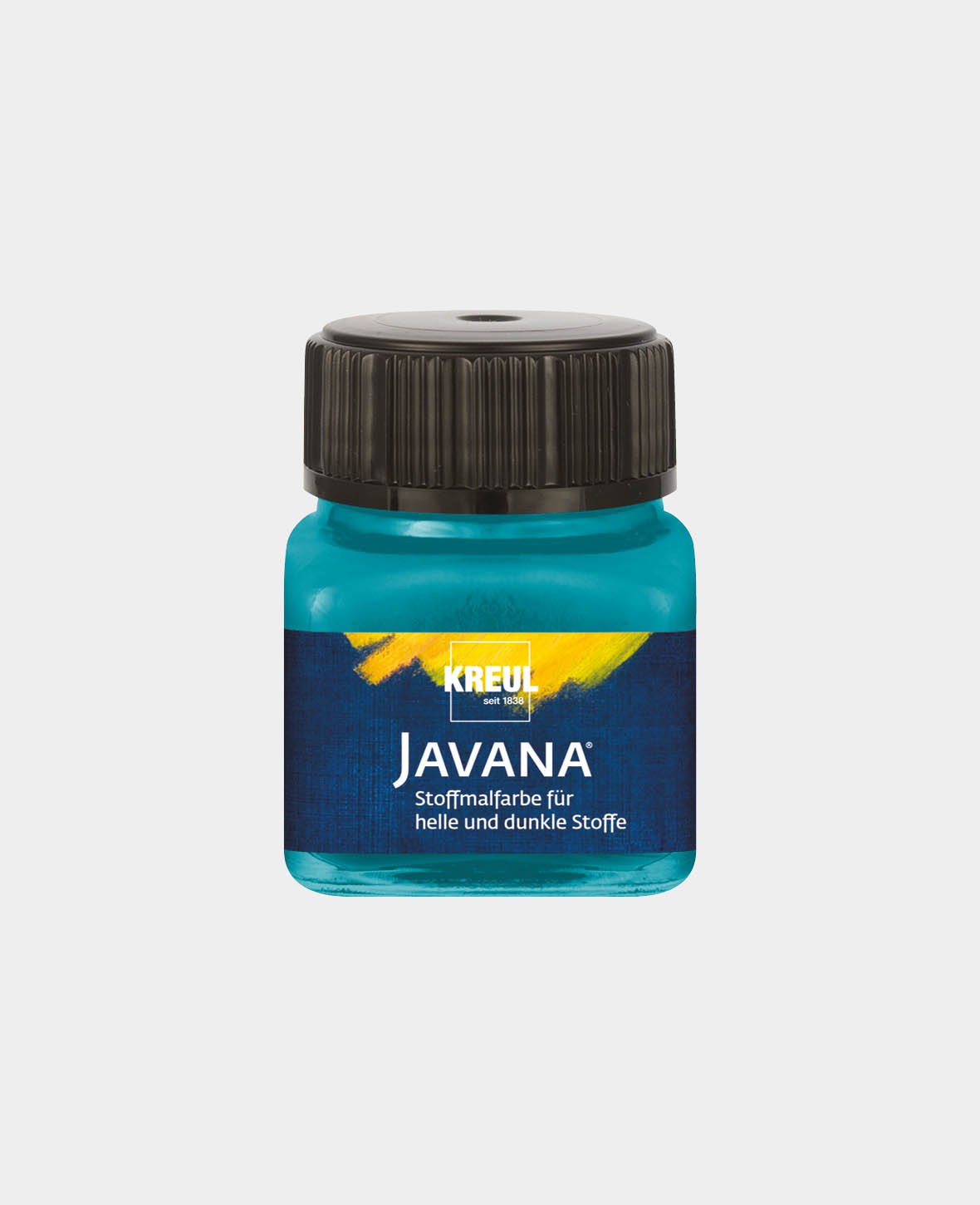 KREUL Javana Stoffmalfarbe für helle und dunkle Stoffe Türkis 20 ml