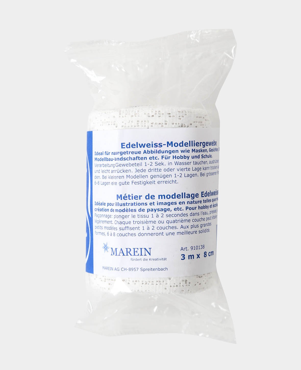 Gipsbinden Modellier-Gewebe, 8 cm x 3 m