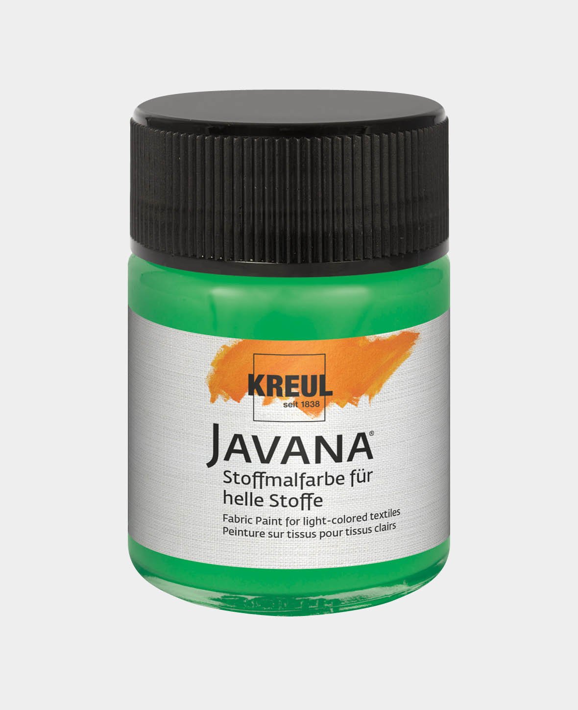 KREUL Javana Stoffmalfarbe für helle Stoffe Brillantgrün 50 ml