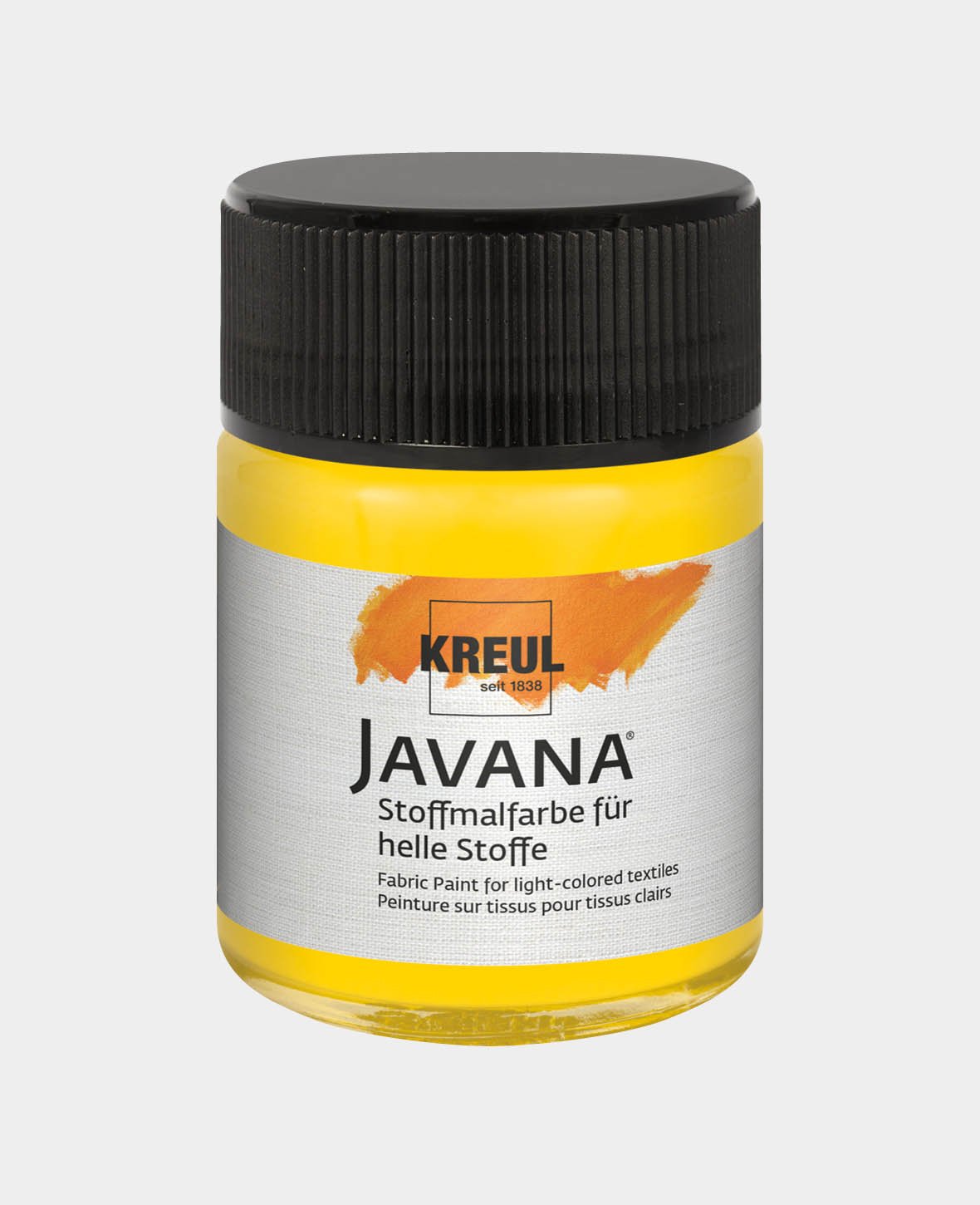 KREUL Javana Stoffmalfarbe für helle Stoffe Goldgelb 50 ml