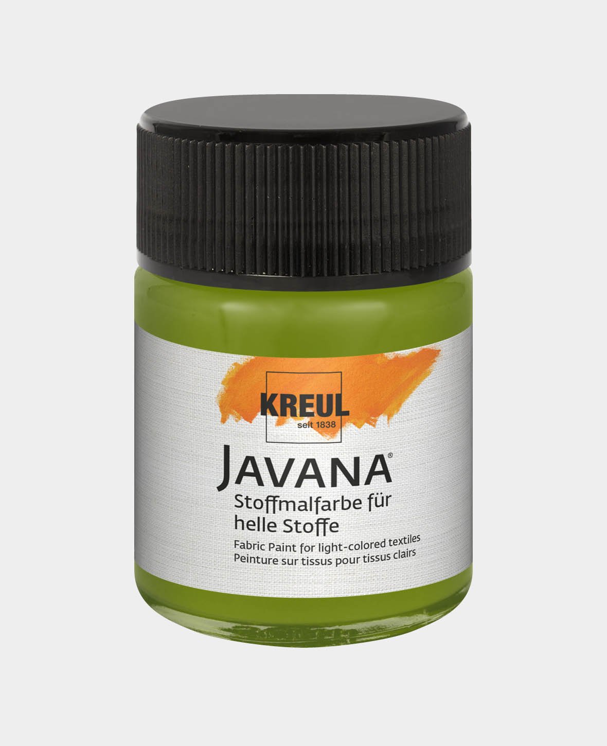 KREUL Javana Stoffmalfarbe für helle Stoffe Olivgrün 50 ml