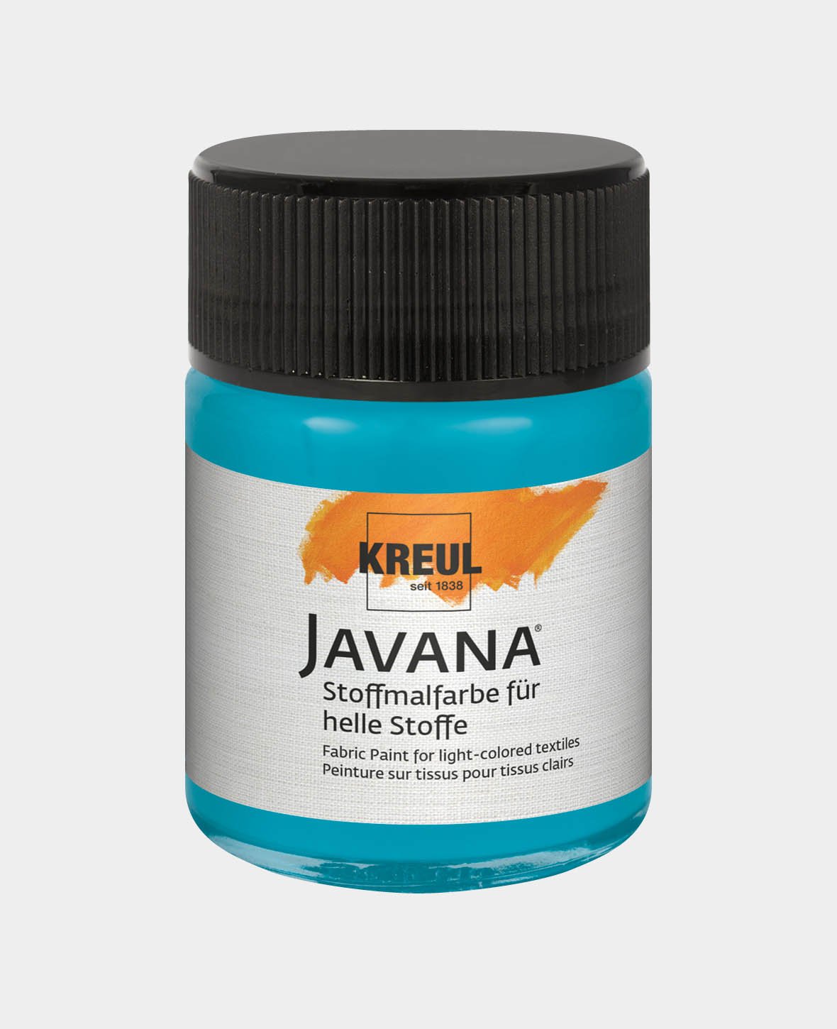 KREUL Javana Stoffmalfarbe für helle Stoffe Türkisblau 50 ml