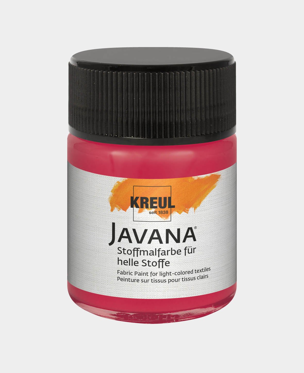 KREUL Javana Stoffmalfarbe für helle Stoffe Rubinrot 50 ml
