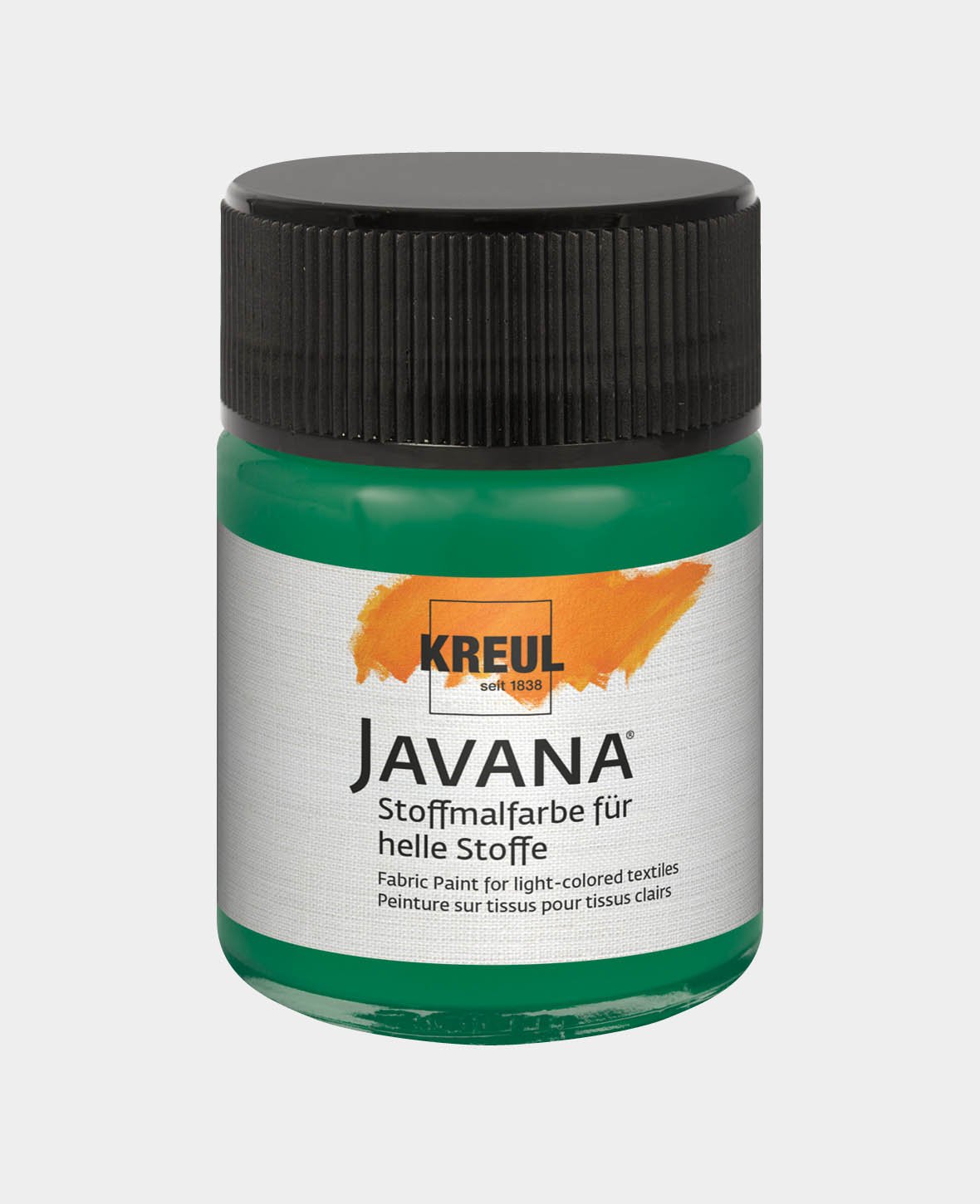 KREUL Javana Stoffmalfarbe für helle Stoffe Dunkelgrün 50 ml