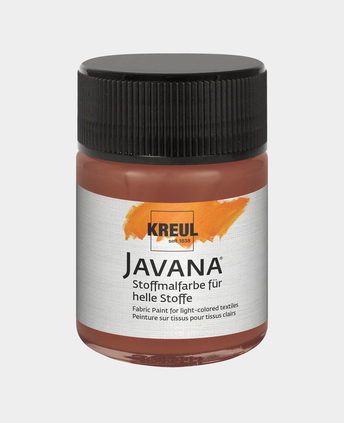 KREUL Javana Stoffmalfarbe für helle Stoffe Rehbraun 50 ml