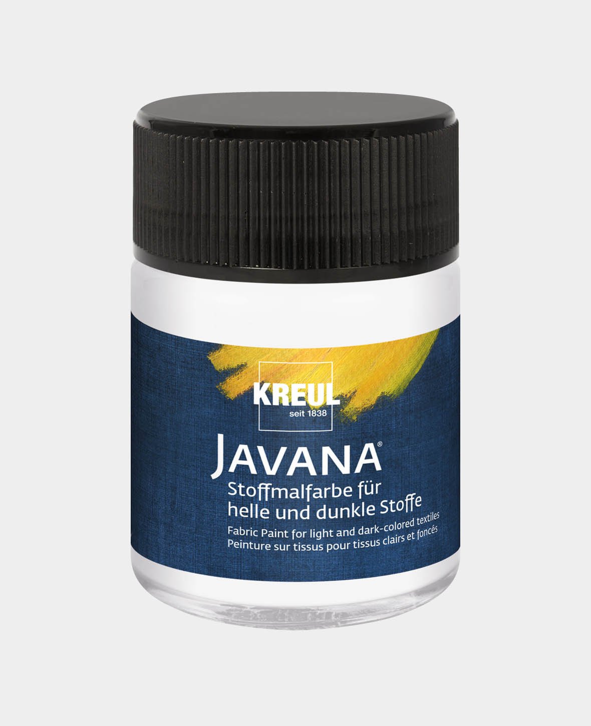 KREUL Javana Stoffmalfarbe für helle und dunkle Stoffe Weiss 50 ml