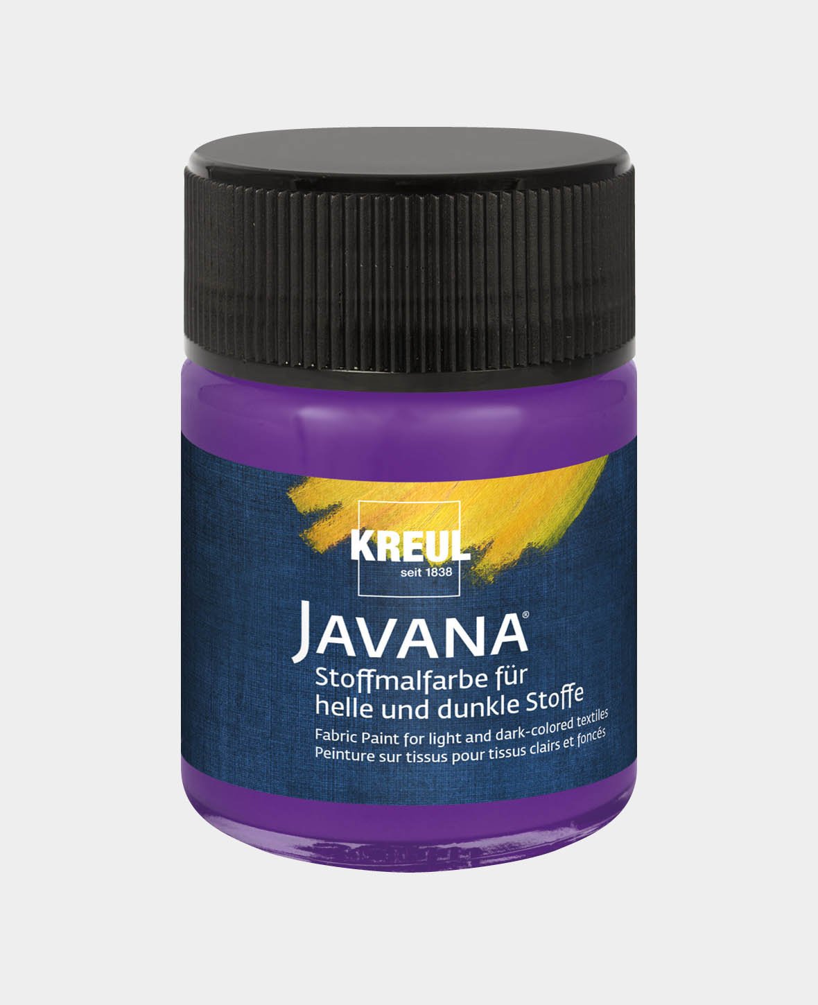 KREUL Javana Stoffmalfarbe für helle und dunkle Stoffe Violett 50 ml