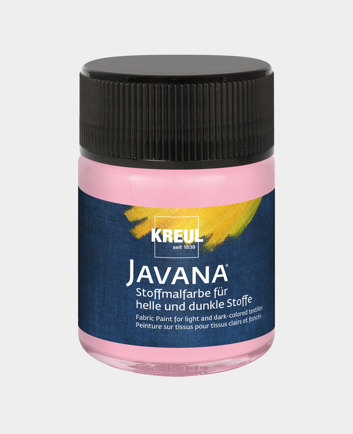 KREUL Javana Stoffmalfarbe für helle und dunkle Stoffe Rosé 50 ml