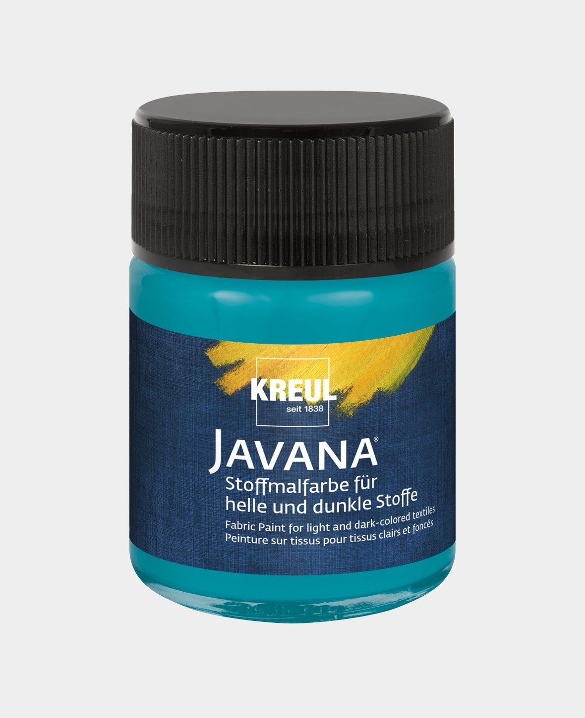 KREUL Peinture pour tissu Javana pour tissus clairs et foncés turquoise 50 ml