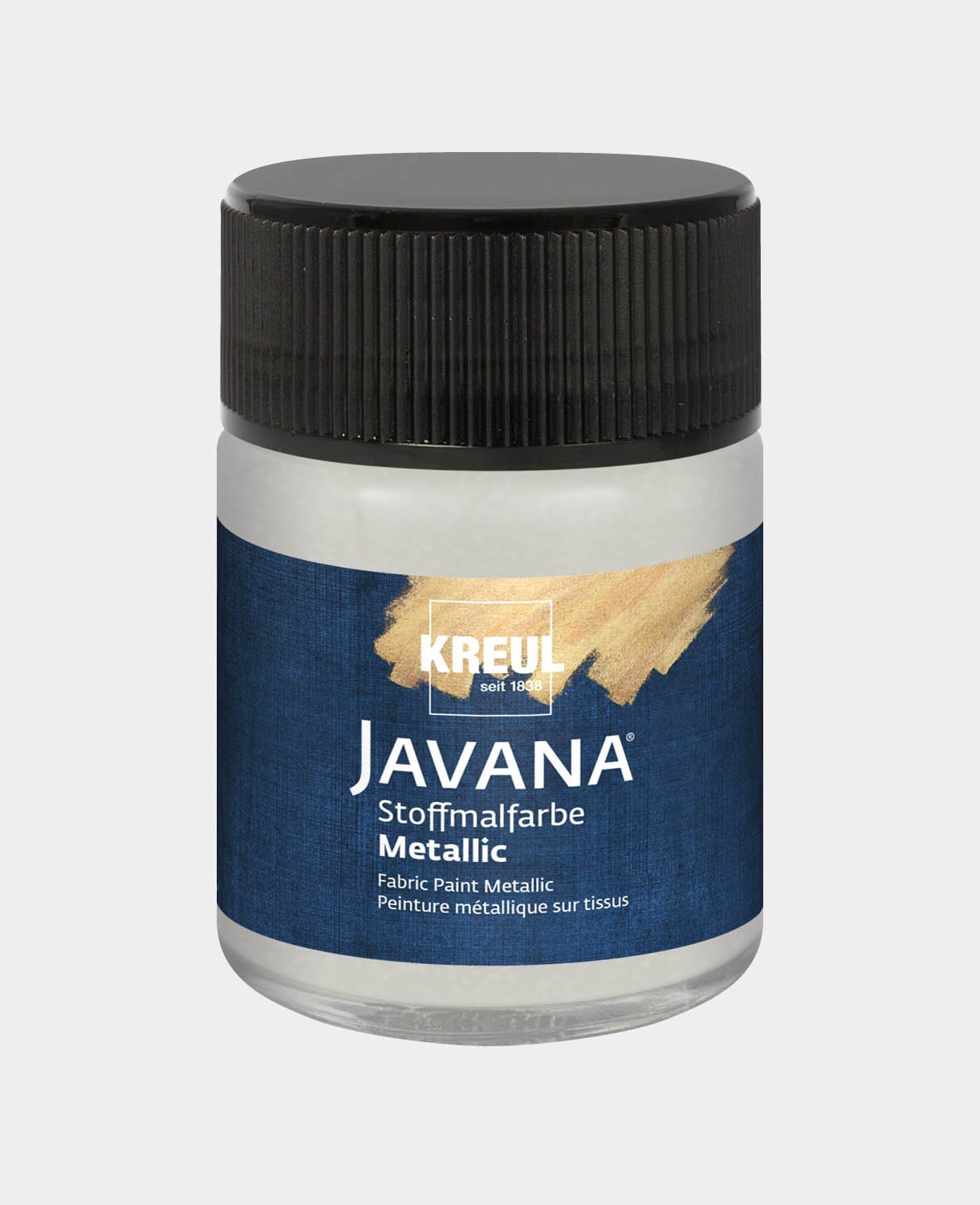 KREUL Javana Fabric Paint Metallic Silver 50 ml