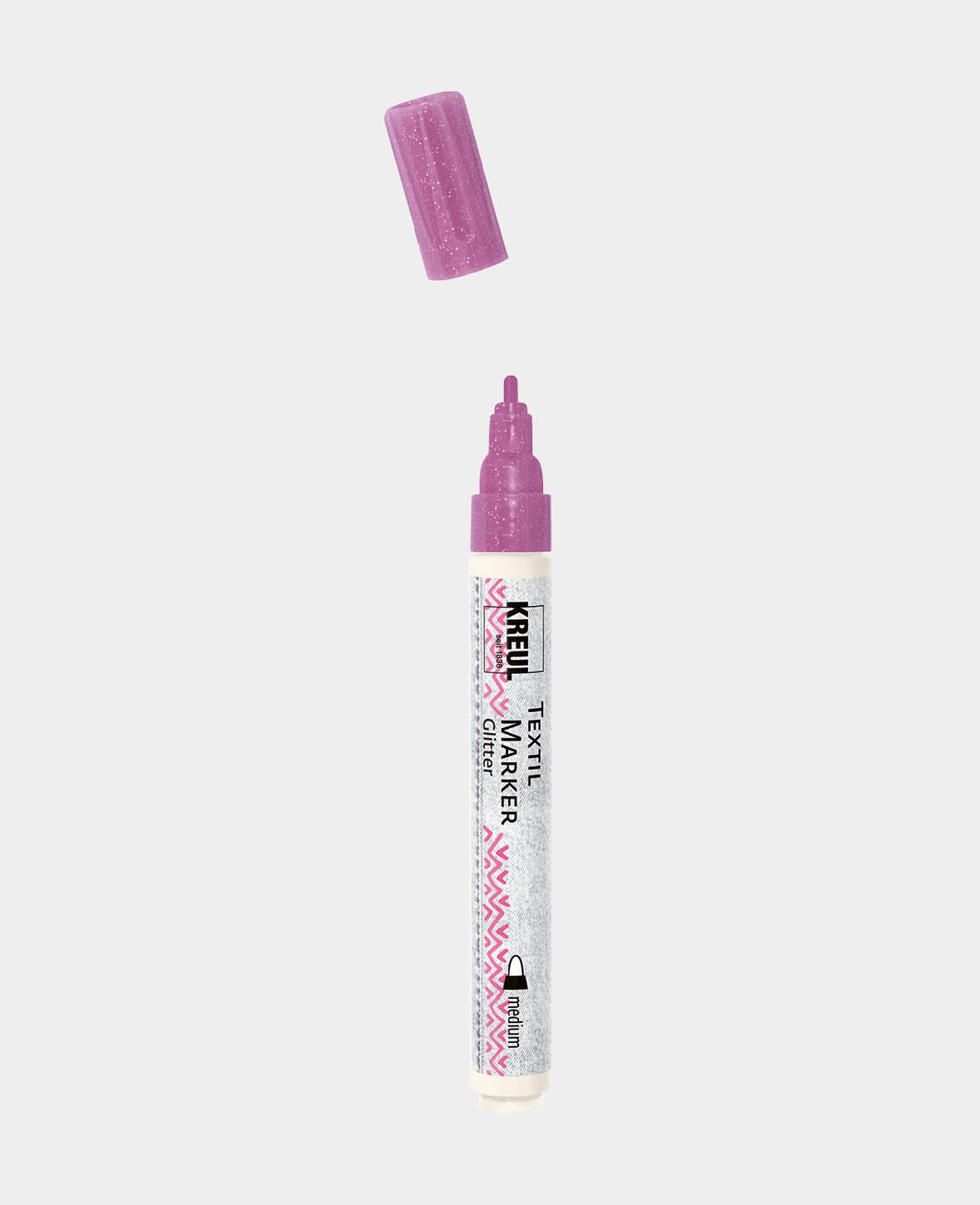 KREUL Javana texi mäx Glitter für helle und dunkle Stoffe Rosé