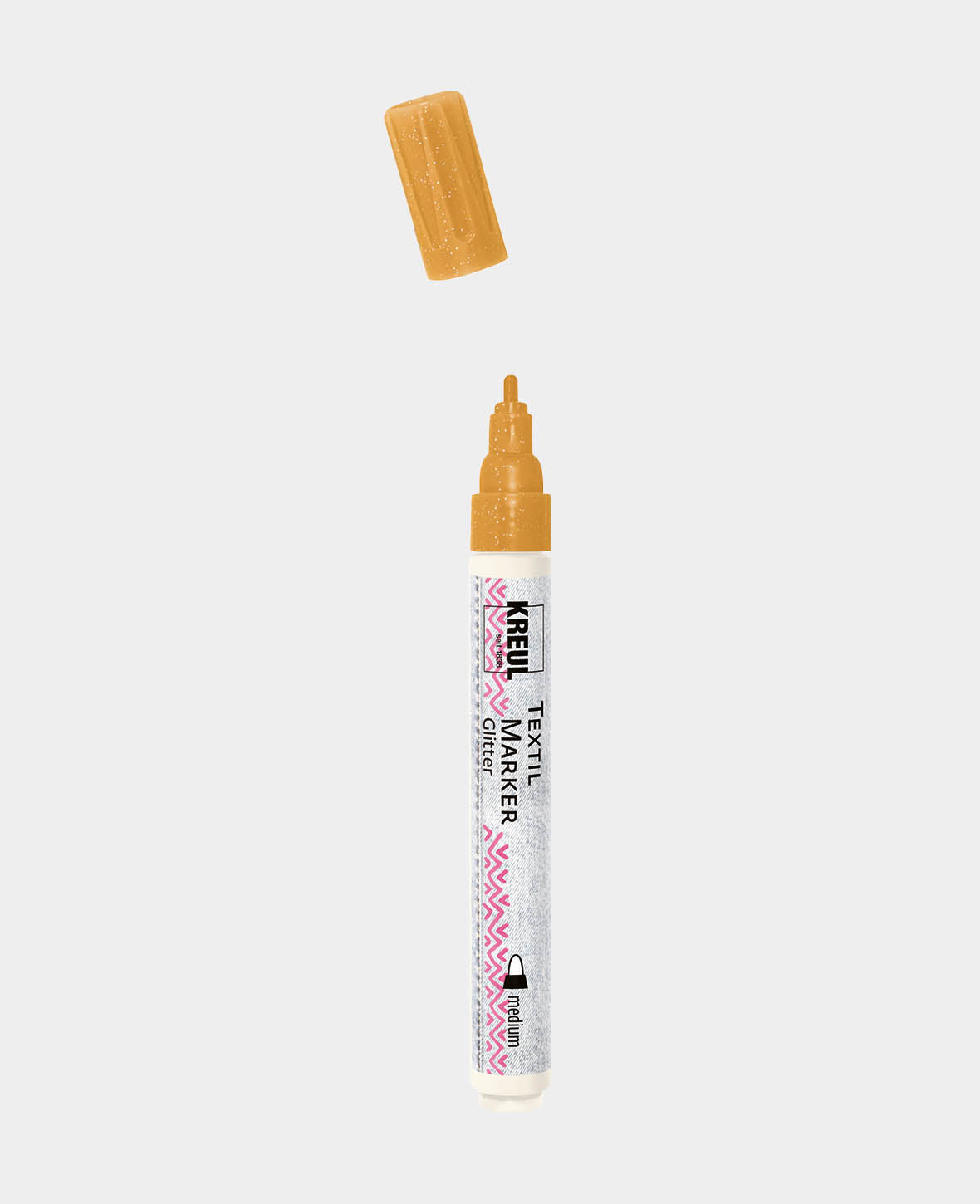 KREUL Javana texi mäx Glitter für helle und dunkle Stoffe Gold