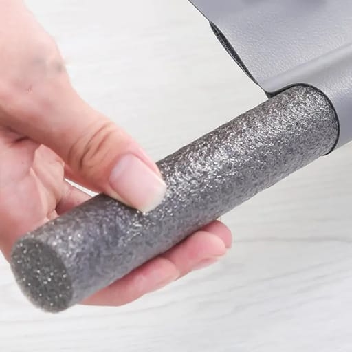 (96cm) Draft Stopper Door Insulation Double Under Door Seal - Black