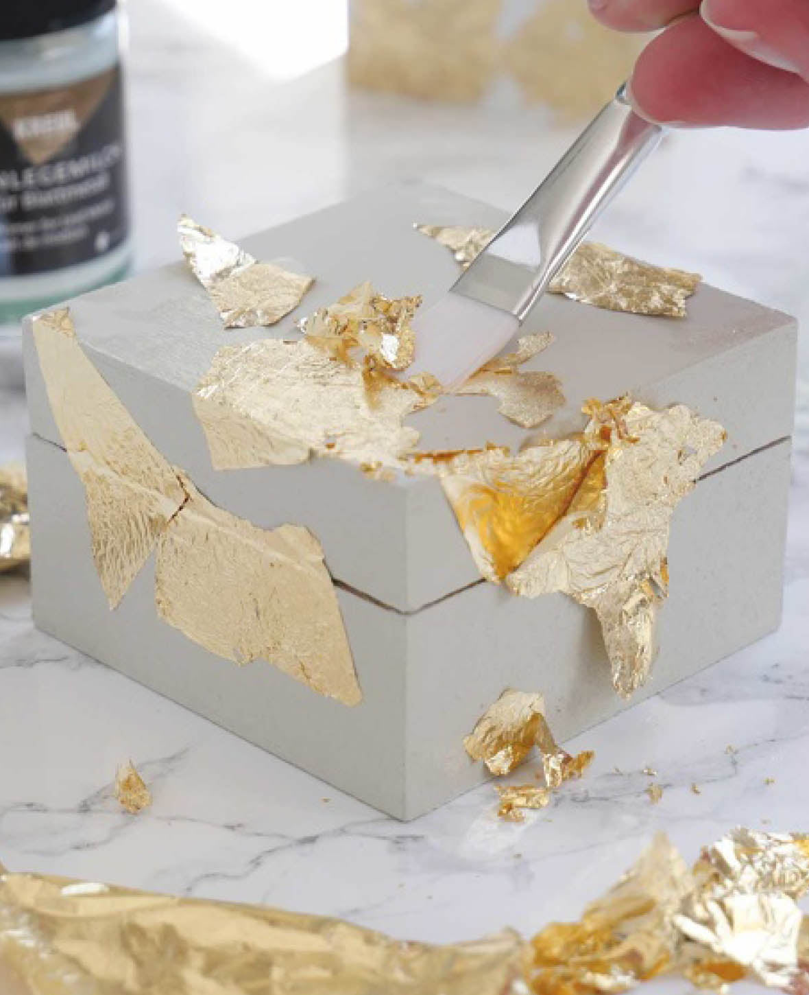 KREUL Vergolden mit Blattmetall, Set Golden Elegance