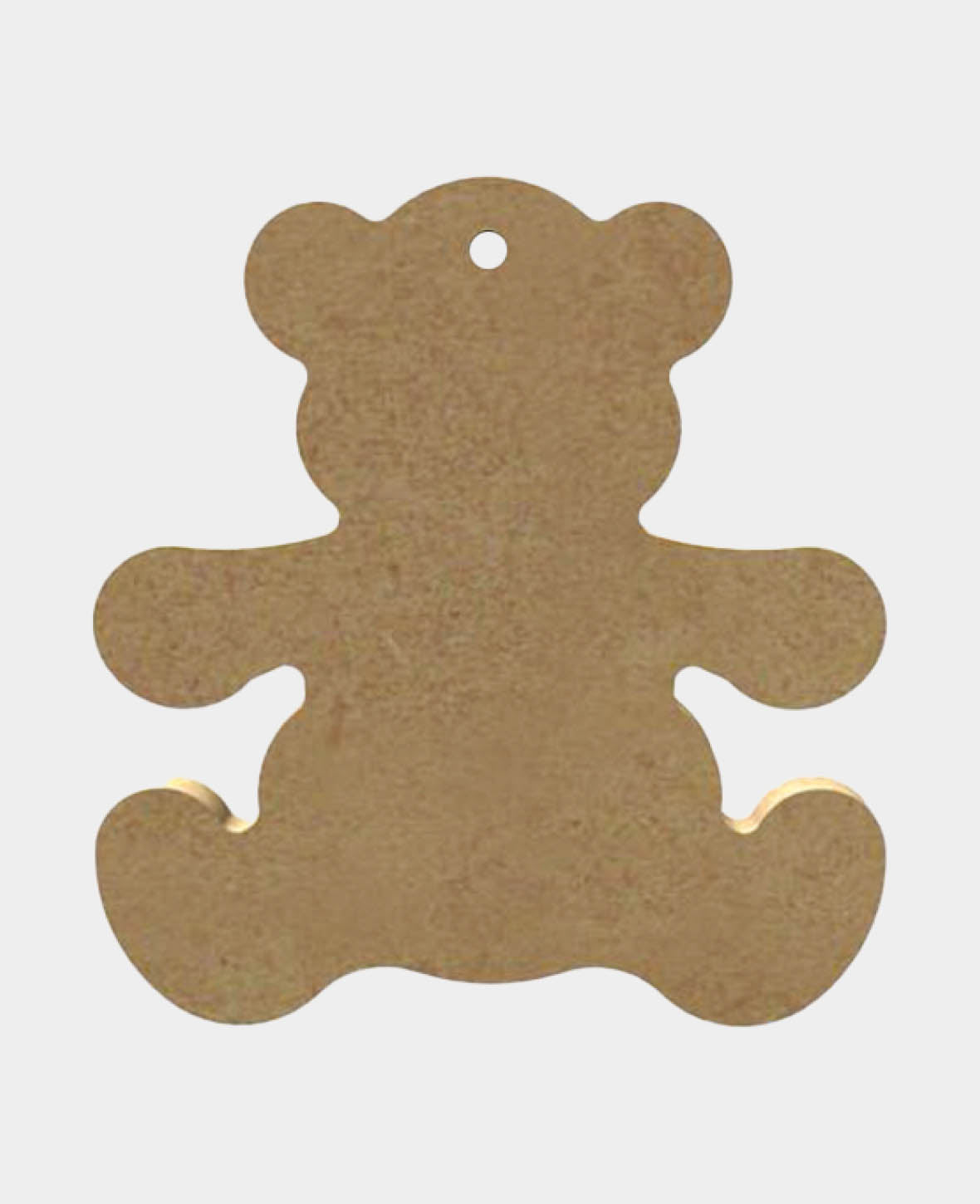 MDF-Deko Bärchen 2, 10 x 0.5 x 10 cm, Braun, 1 Stk.