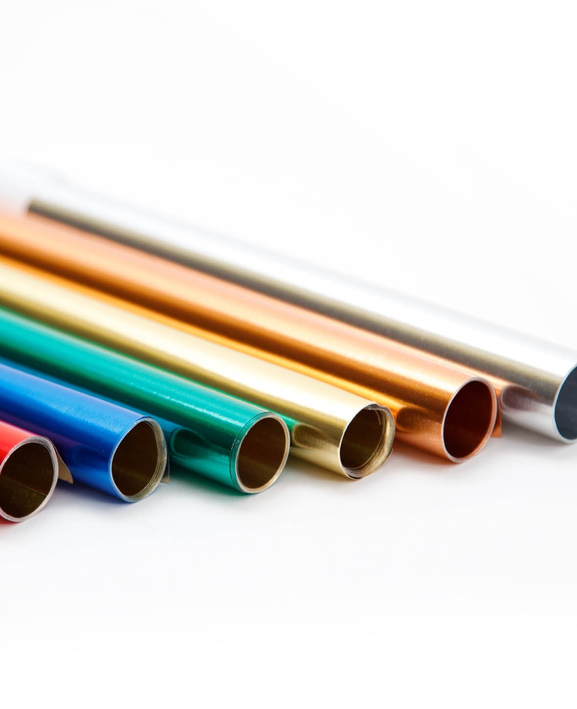 Alu-Bastelfolie 50 x 78 cm, gold / rot