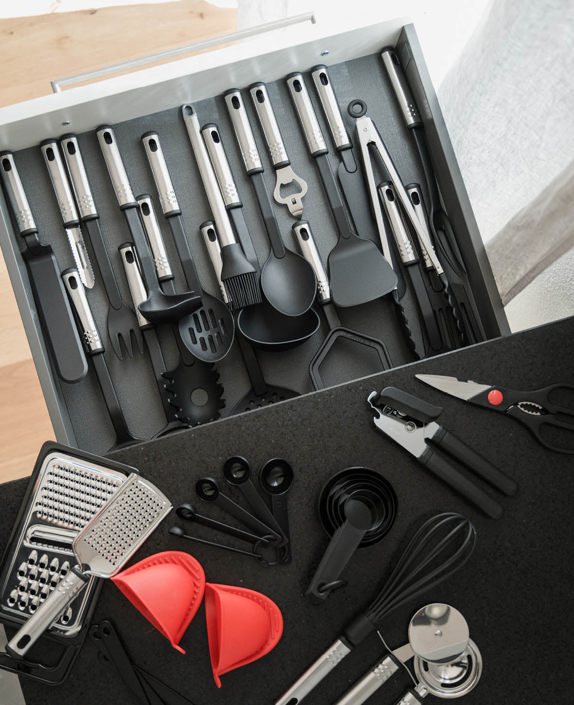 (42-piece set) Kitchen Utensils Cookware Starter Kit Accessories