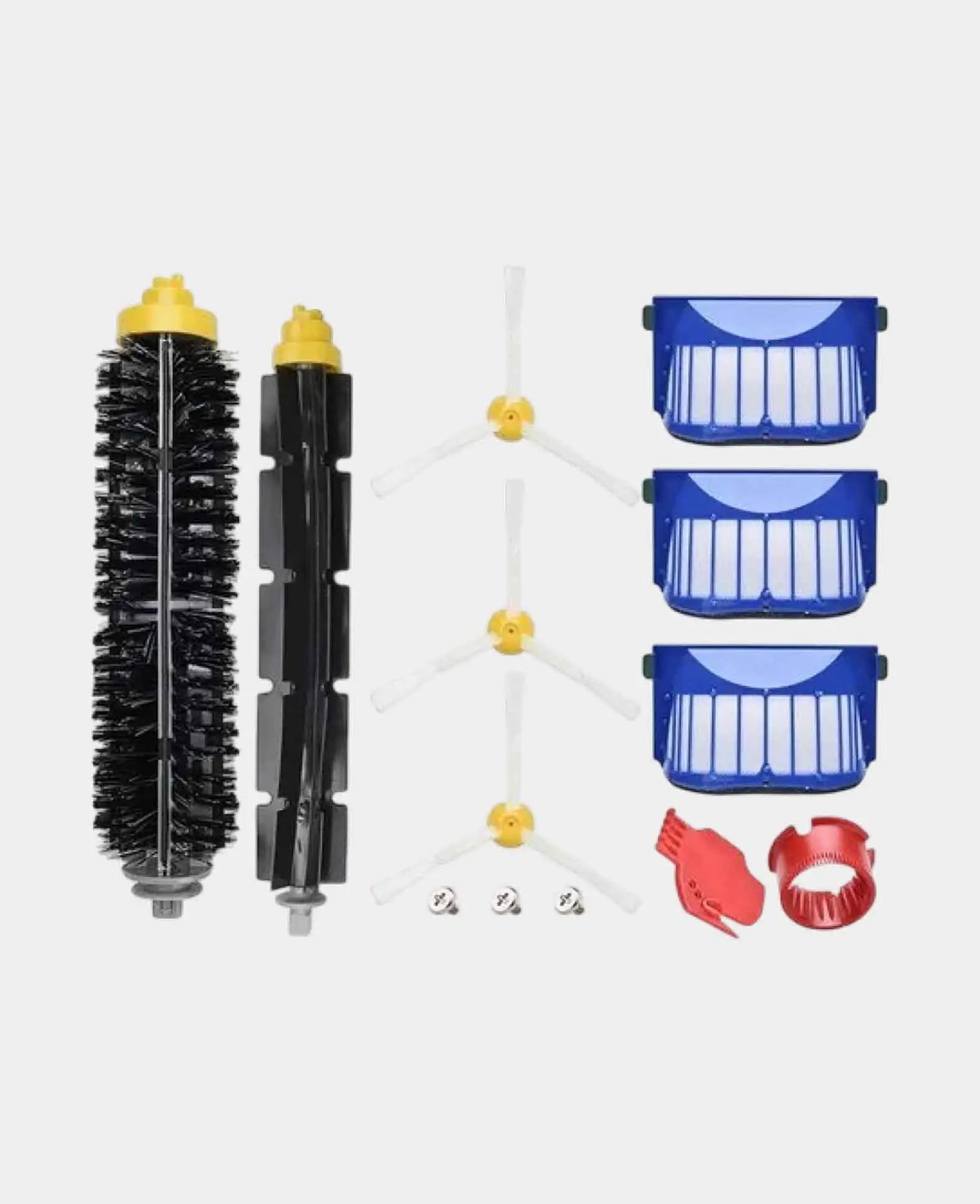 (13-tlg. Set) Ersatz Seiten Bürsten / Hepa Filter / Lamellen Reinigung