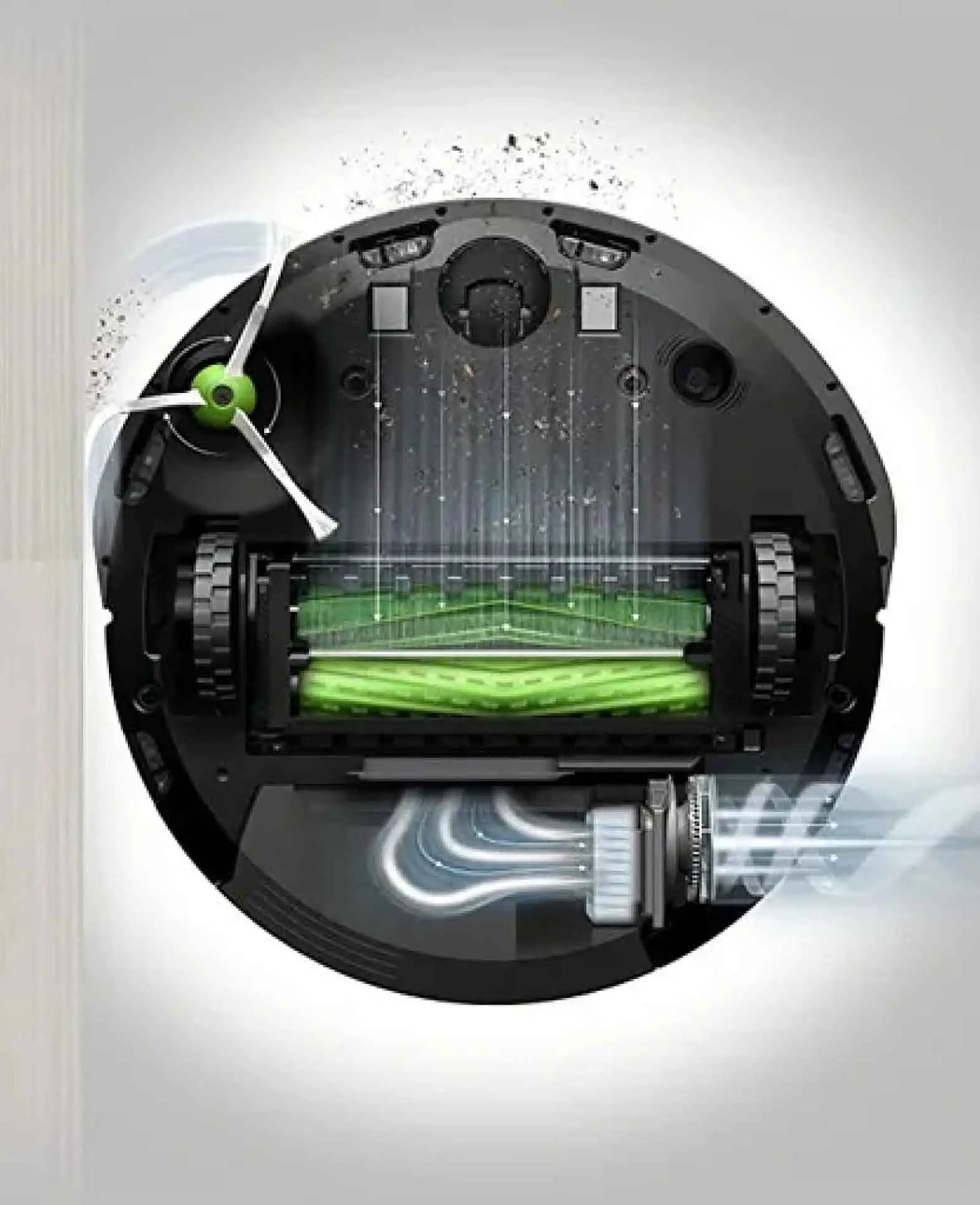 (2er Set) Ersatz Gummi Lamellen Bürsten für iRobot Roomba Staubsauger