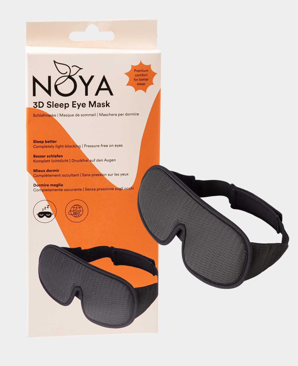 (62x9cm) 3D Eye Mask Padded Sleep Mask Light Blocking After