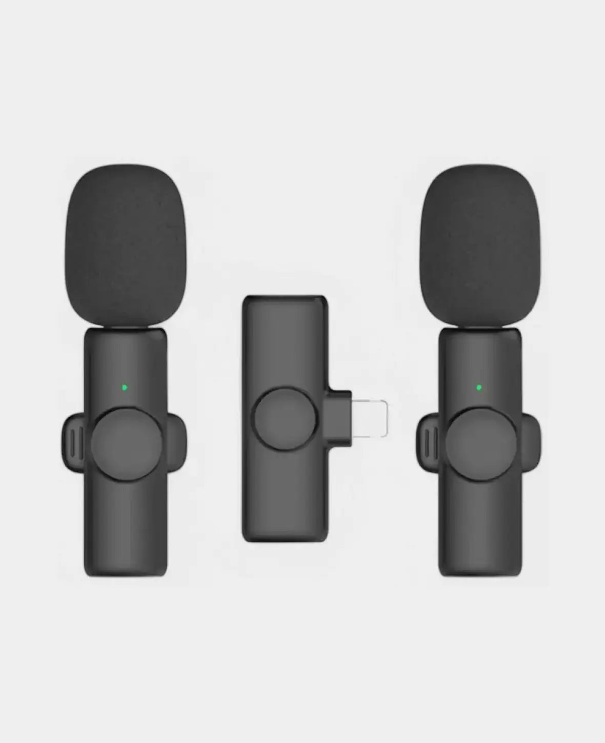 (3-pc. Set) Wireless 360° Lavalier Microphone for Cell Phones / Tablets with