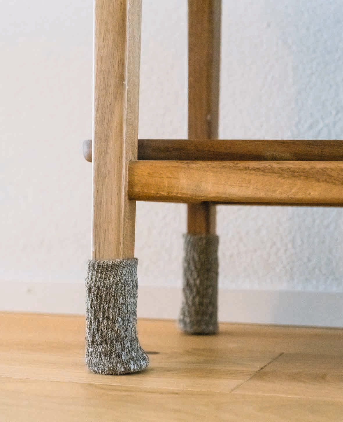 (4er) Wolle Stuhlbein Stulpen Schutz – Braun