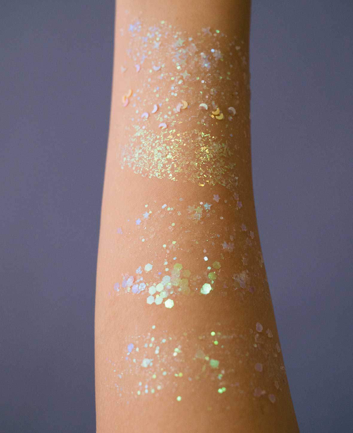 (6-piece set) Holographic Festival Face and Body Glitter Self