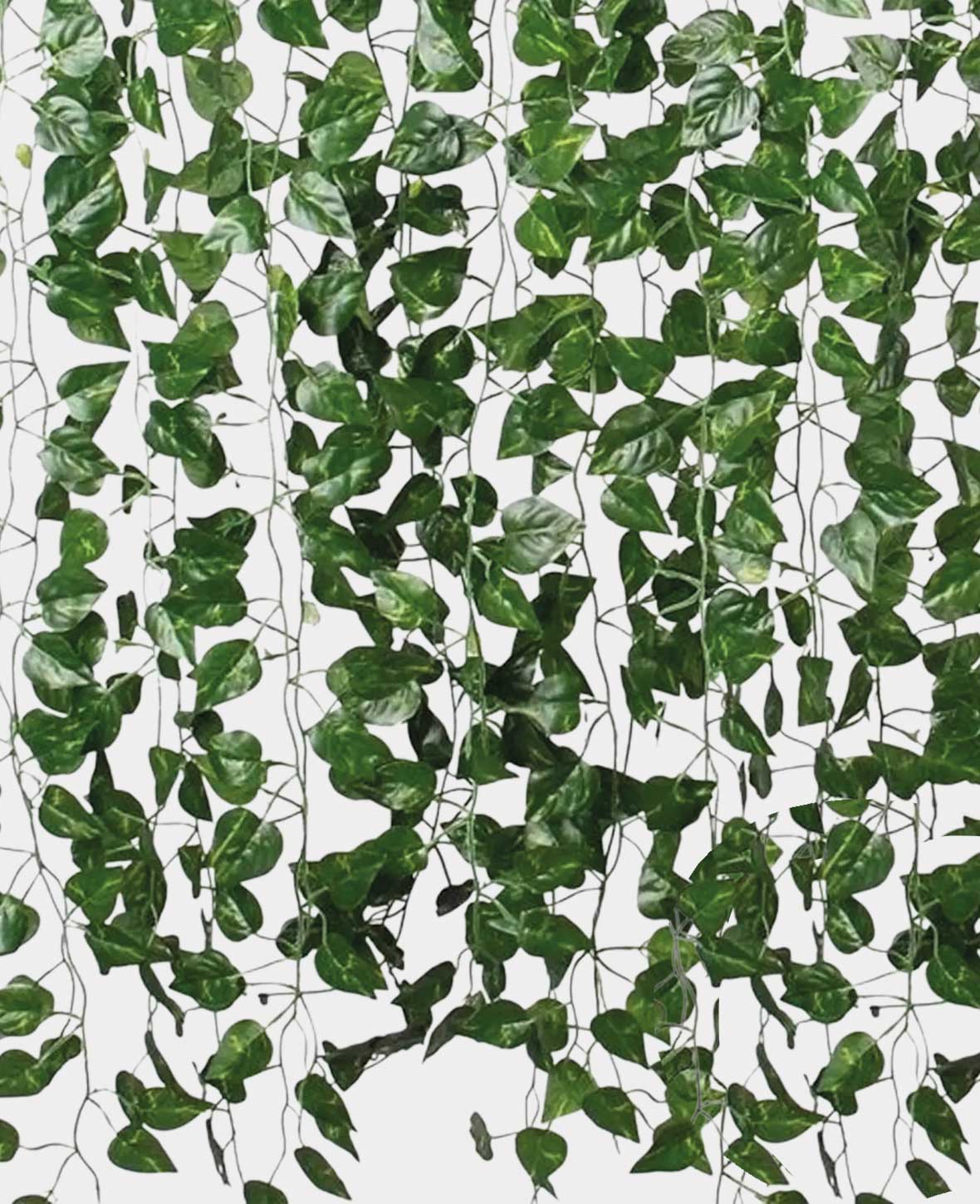 (12er) 220cm Deko Jasmin Girlande Kunstblätter – Grün