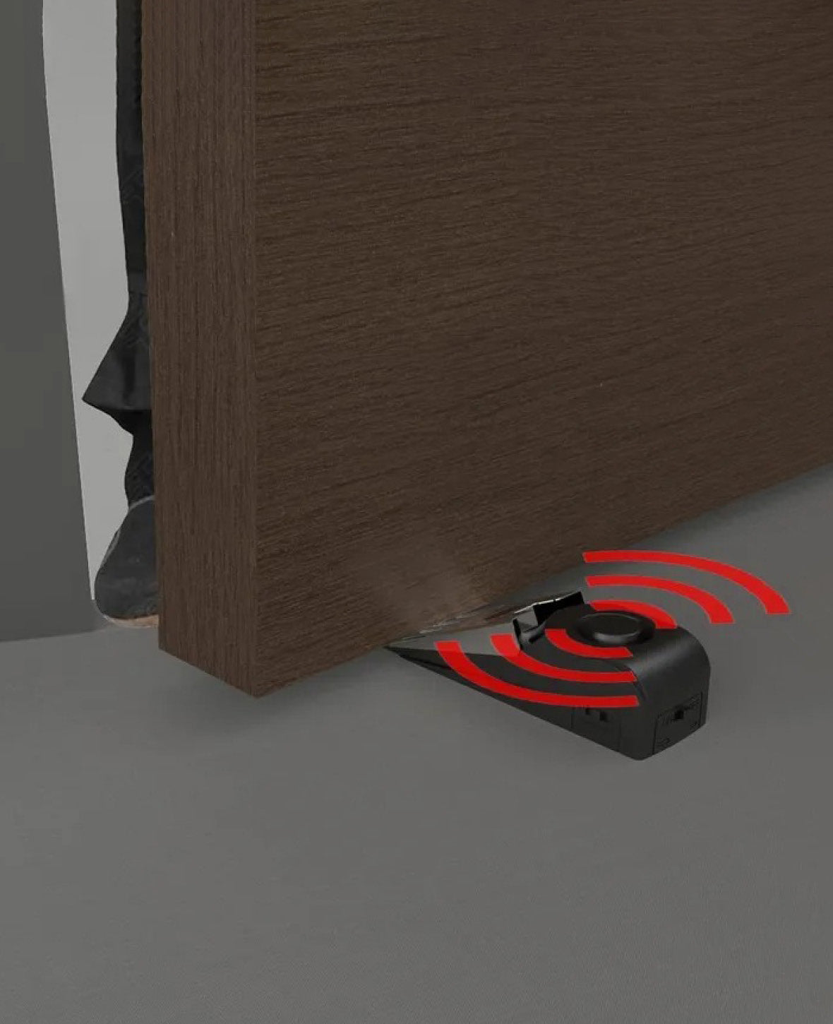 (120db) Türstopper Boden Türkeil Anti-Einbruch Alarm